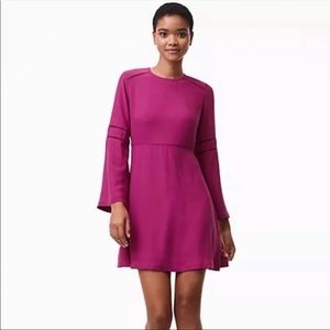 Loft dress with bell sleeves